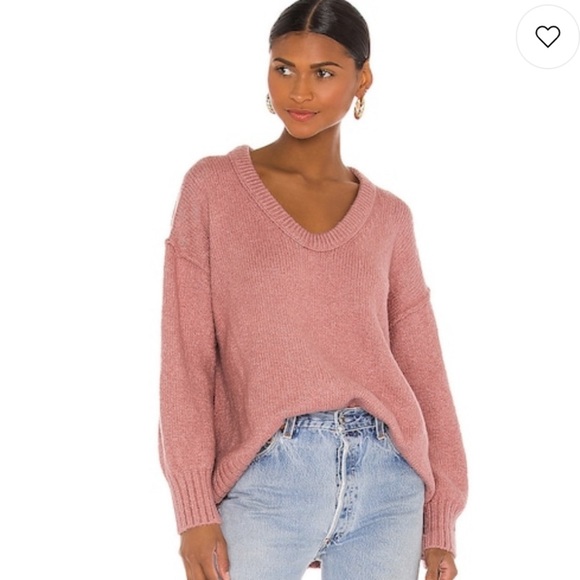 🌿|NWOT| Free People Brookside Tunic Sweater in Alpine Rose - Picture 3 of 13